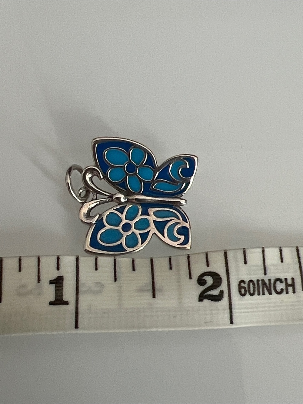 James Avery Blue Butterfly Enamel Pendant Necklace - Women's Jewelry - Picture 4 of 4